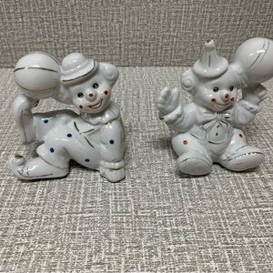 Vintage Ceramic Clowns-set of 2